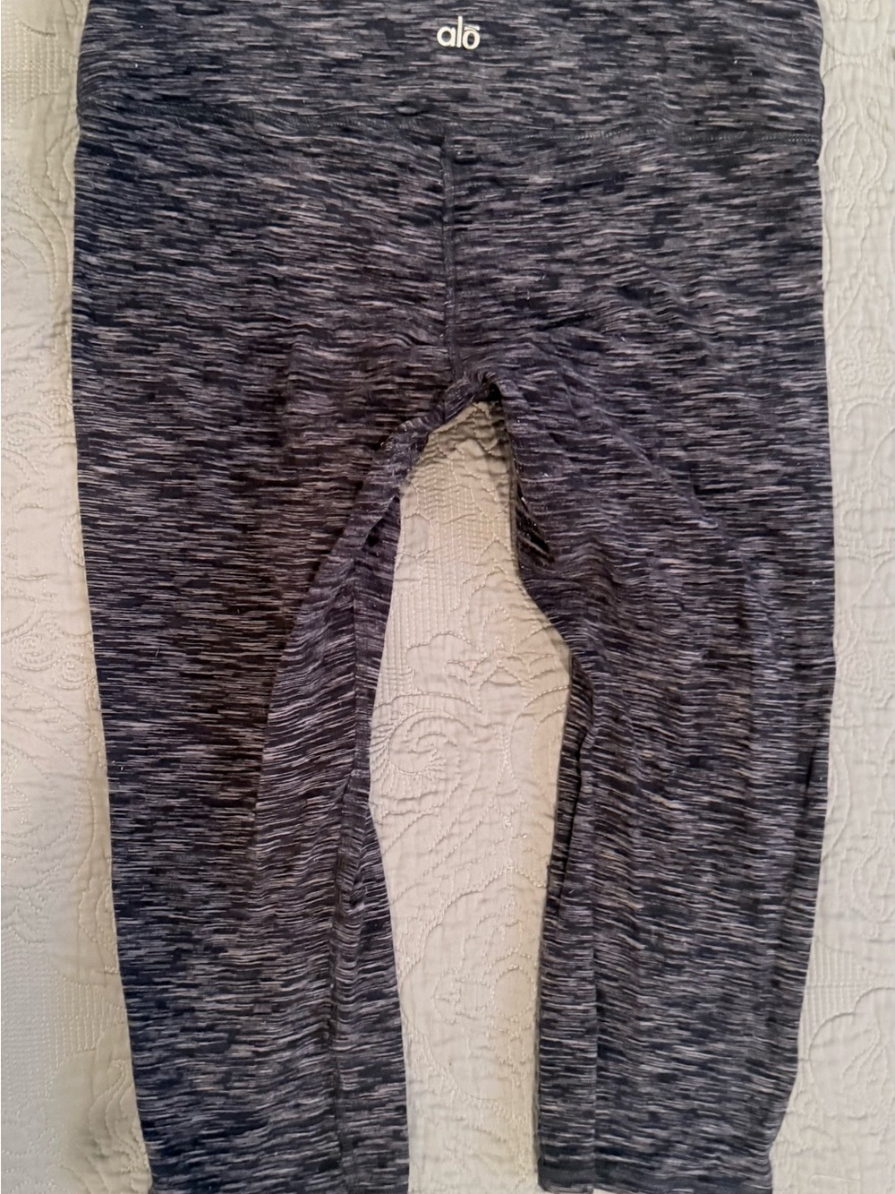 ALO Yoga Marled Charcoal Gray Leggings